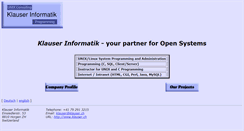 Desktop Screenshot of klauser.com