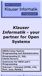 Mobile Screenshot of klauser.com